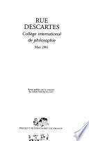 Rue Descartes