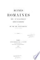 Ruines romaines de l'Algérie