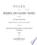 Rules for Building and Classing Vessels