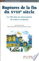 Ruptures de la fin du XVIIIe siècle