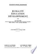Ruralité, éducation, développement