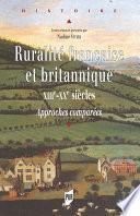Ruralité française et britannique, XIIIe-XXe siècles