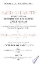 Sachs-Villatte encyklopädisches französisch-deutsches und deutsch-französisches Wörterbuch: T. Deutsch-französisch