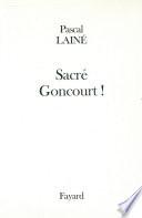 Sacré Goncourt !