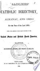 Sadliers' Catholic Directory, Almanac and Ordo
