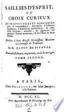 Saillies d'esprit, ou choix curieux de traits utiles