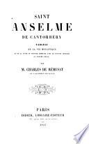 Saint Anselme de Cantorbéry