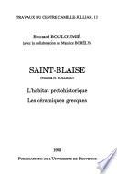 Saint-Blaise (fouilles H. Rolland)