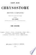 Saint Jean Chrysostome oeuvres complètes