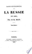 Saint-Petersbourg et la Russie en 1829