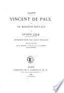 Saint Vincent de Paul et sa mission sociale