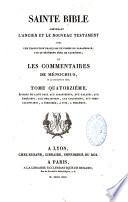 Sainte Bible contenant l'ancien et le nouveau testament