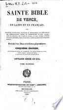 Sainte Bible de Vence: Daniel. 1830