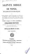 Sainte Bible de Vence: Isaie. 1829