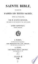 Sainte Bible