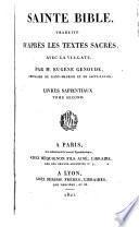 Sainte Bible