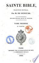 Sainte Bible, traduction nouvelle, par M. de Genoude