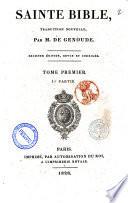 Sainte Bible, traduction nouvelle, par M. de Genoude