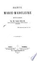 Sainte Marie-Madeleine. Études