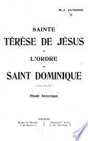 Sainte Térèse de Jésus et l'ordre de Saint Dominique