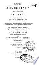 Sanctus Augustinus vitae spiritualis Magister ...