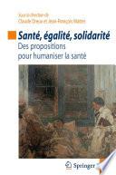 Santé, égalité, solidarité