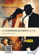 Saxophone Quartet satb Por una cabeza (score)