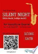 Saxophone Quartet Silent Night score