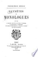 Saynètes et monologues