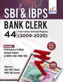 SBI & IBPS Bank Clerk 44 Year-wise Solved Papers (2009-20) 4th Edition