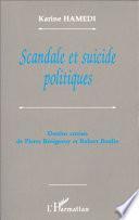 Scandale et suicide politiques