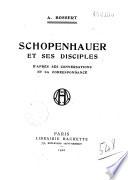 Schopenhauer et ses disciples