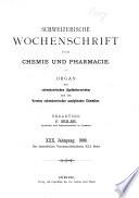 Schweizerische Wochenschrift für Chemie und Pharmacie