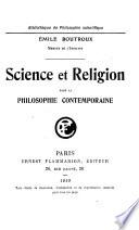 Science et religion dans la philosophie contemporaine