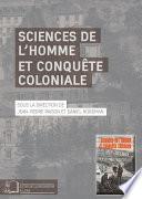 Sciences de l’homme et conquête coloniale