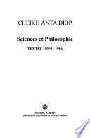 Sciences et philosophie