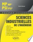 Sciences industrielles de l'ingénieur MP/MP* - PSI/PSI*