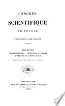 Sciences médicales, archéologie et histoire, littérature et économie sociale, excursion et séances a Arles