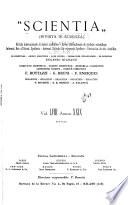Scientia, rivista di scienza