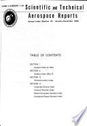 Scientific and Technical Aerospace Reports