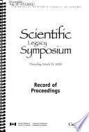 Scientific Legacy Symposium, Thursday, March 23, 2000
