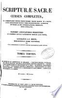 Scripturae Sacrae cursus completus: De divinitate et Canonicitate SS. Bibliorum