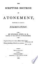 Scripture Doctrine of Atonement