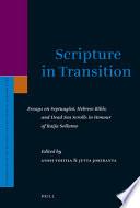 Scripture in Transition