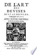 “De” L'Art Des Devises