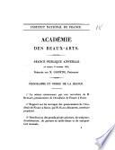 Séance publique annuelle du samedi 2 octobre 1852 présidée par M. Caristie,...