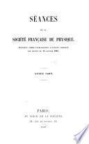 Séances de la Société française de physique
