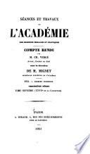 Séances et travaux de l'Académie des sciences morales et politiques, compte rendu