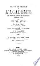 Séances et travaux de l'Académie des sciences morales et politiques, compte rendu