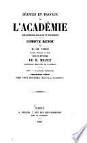 Séances et travaux de l'Académie des sciences morales et politiques, compte rendu